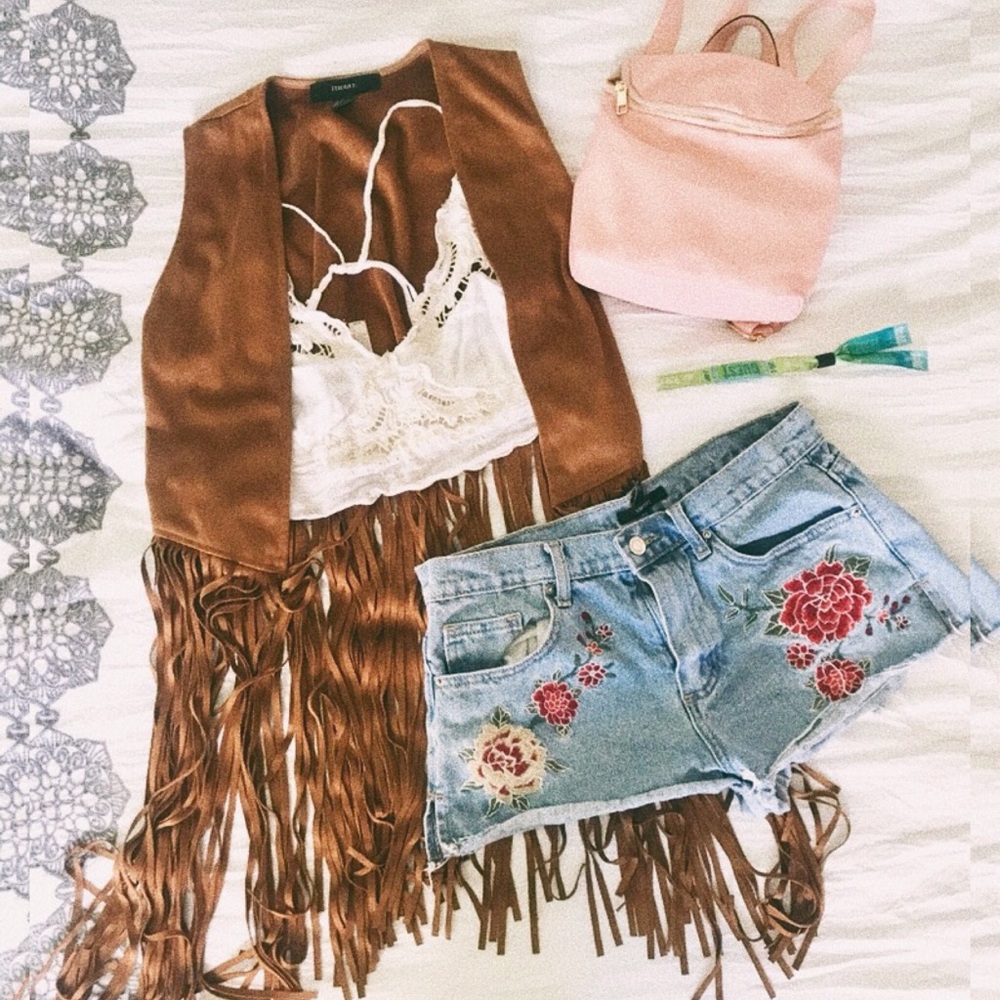 Boho Festival Fringe Vest